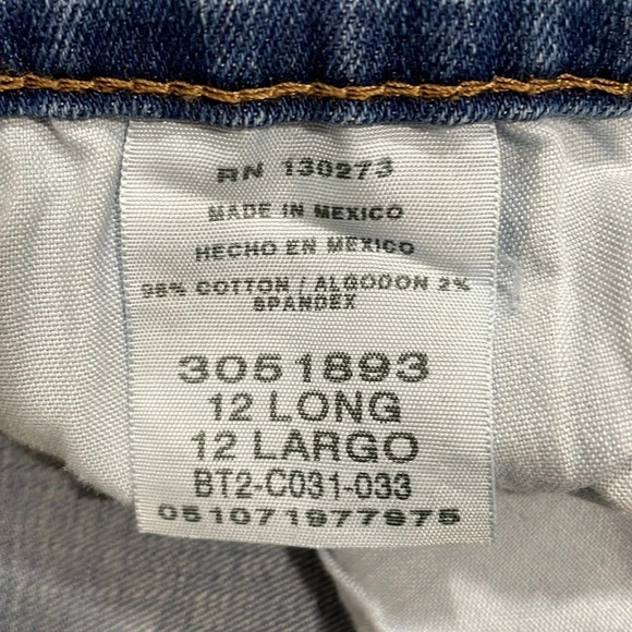 Lee Stretch Relaxed Fit Straight Leg Denim Jean 12 Long - Picture 8 of 15